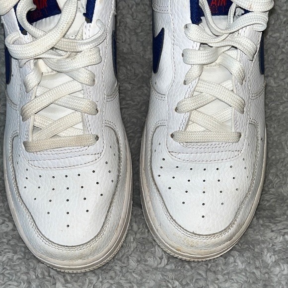 Nike Air Force 1 Low White Navy Red Youth‎ Size 6Y CT3839 101 Sneakers - Picture 10 of 12